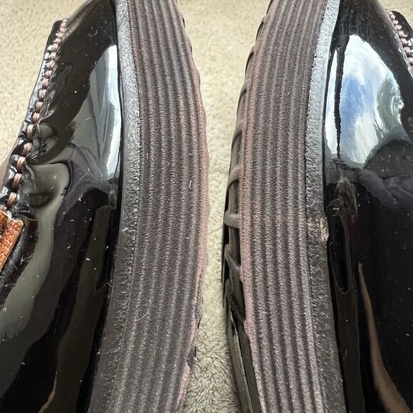 Jeffrey Campbell Lenna Brown Patent & Croc Embossed Leather Penny Loafer Women 6 - Picture 5 of 16